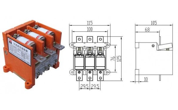 CKJ5-250交流真空接触器-- 乐清市凯德电器有限公司