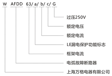 电弧故障断路器型号含义