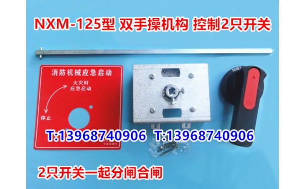 NXM-125双手操机构 消防专用 控制2只正泰NXM-100开关一起分合闸_乐清满乐电气有限公司