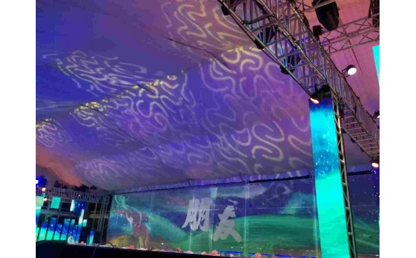 全息3D舞台纱幕 婚礼餐厅双面成像投影纱幕 空中悬浮成像网纱-- 深圳市时代中视科技发展有限公司