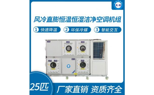英鹏风冷直膨恒温恒湿洁净空调机组25匹-- 广东英鹏暖通设备有限公司