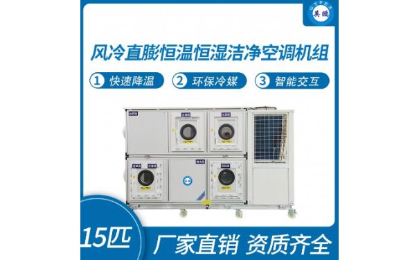 英鹏风冷直膨恒温恒湿洁净空调机组15匹-- 广东英鹏暖通设备有限公司