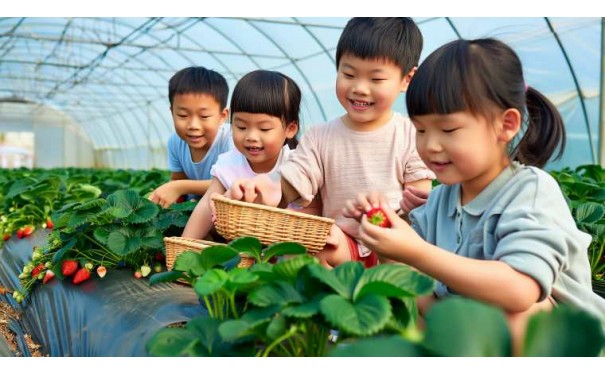 自然课堂,趣味实践:苏州三六六青少年草莓采摘研学营招募中!-- 昆山墨凡六六六课外培训中心有限公司